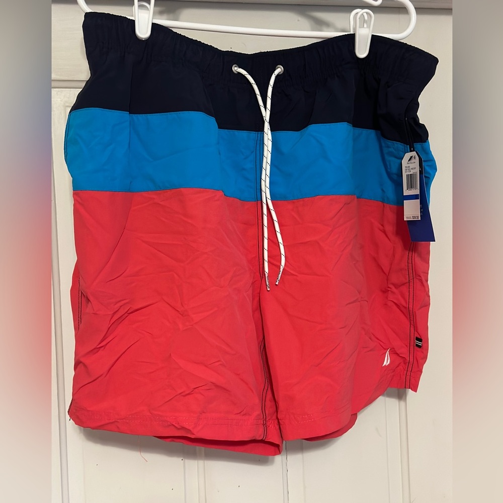 XL-nautica quick dry swimwear-#T01101 melon berry